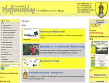 Tablet Screenshot of pfaffenschlag.at